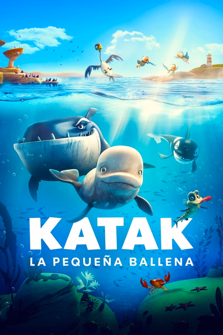 Póster de la película Katak, la pequeña ballena blanca