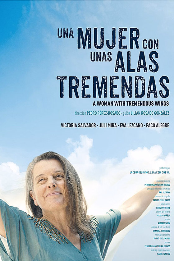 Póster de Una mujer con unas alas tremendas