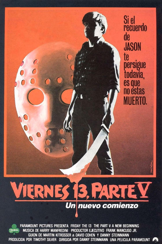 Póster de Viernes 13. Parte V: Un nuevo comienzo
