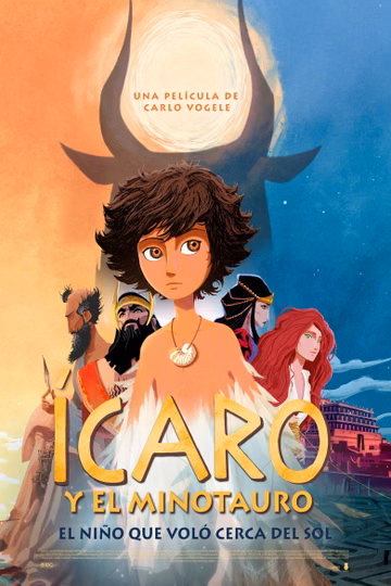 Póster de Ícaro y el minotauro
