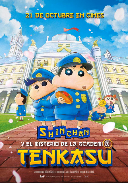 Póster de la película Shin Chan y el misterio de la Academia Tenkasu