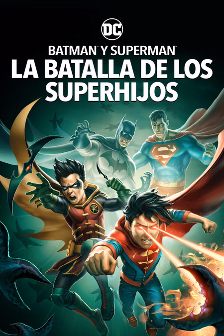 Póster de la película Batman y Superman: La Batalla de los Super hijos