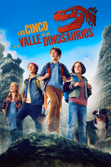 Póster de la película Los cinco y el valle de los dinosaurios