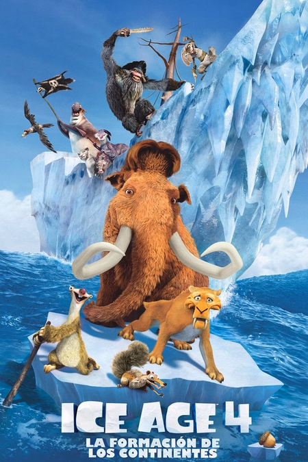 Póster de la película Ice Age 4: La formación de los continentes