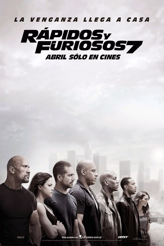 Póster de Fast & Furious 7