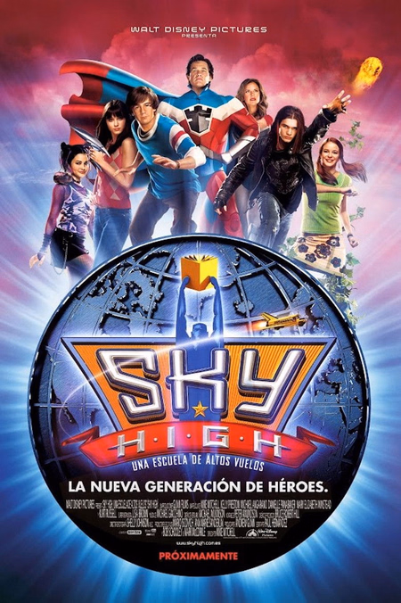 Póster de la película Sky High, una escuela de altos vuelos