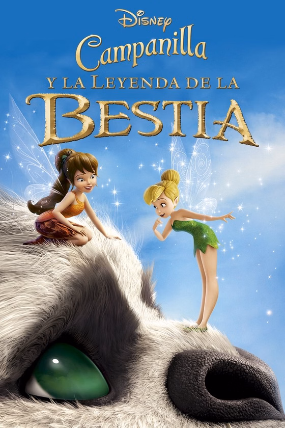 Póster de Campanilla y la leyenda de la bestia