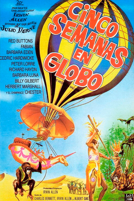 Póster de la película Cinco semanas en globo
