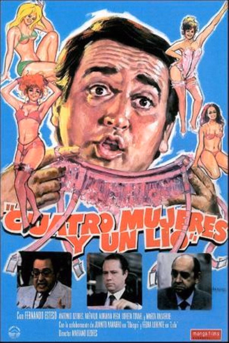 Póster de la película Cuatro mujeres y un lío