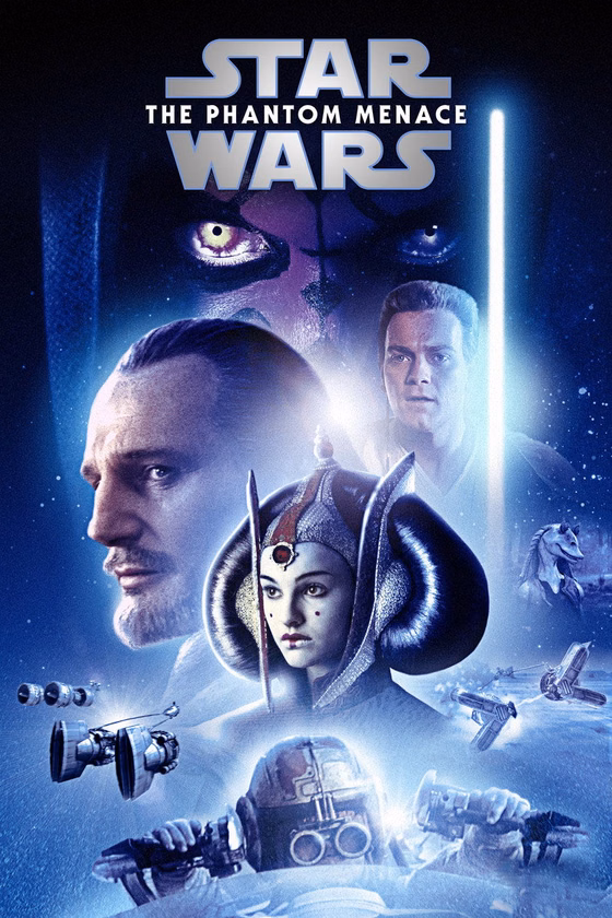 Póster de La guerra de las galaxias. Episodio I: La amenaza fantasma