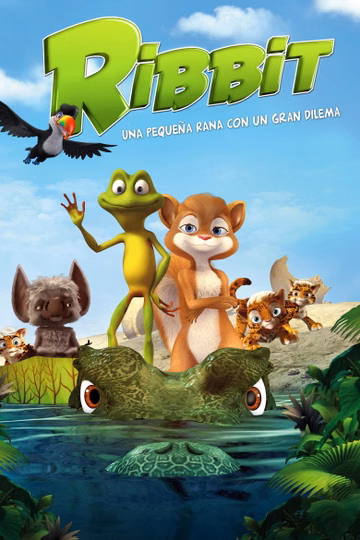 Póster de Ribbit. Una Pequeña Rana con un Gran Dilema
