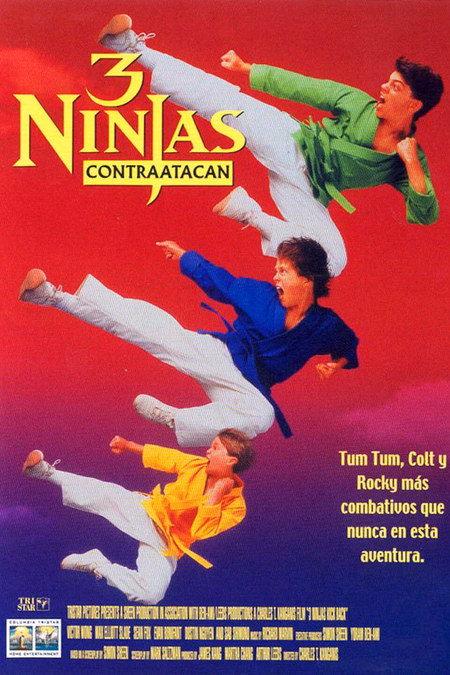 Póster de la película 3 ninjas contraatacan