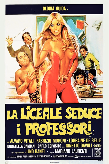 Póster de la película La colegiala seduce a los profesores