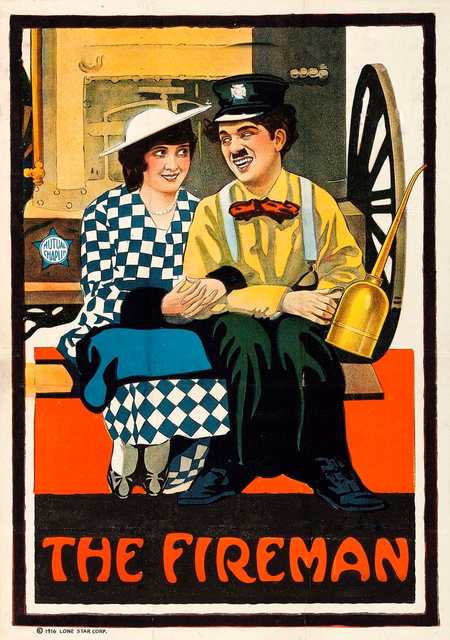 Póster de la película Charlot, bombero