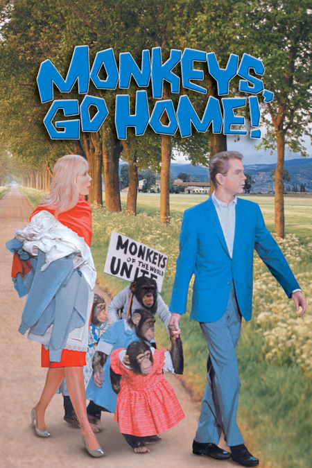 Póster de la película La invasión de los monos