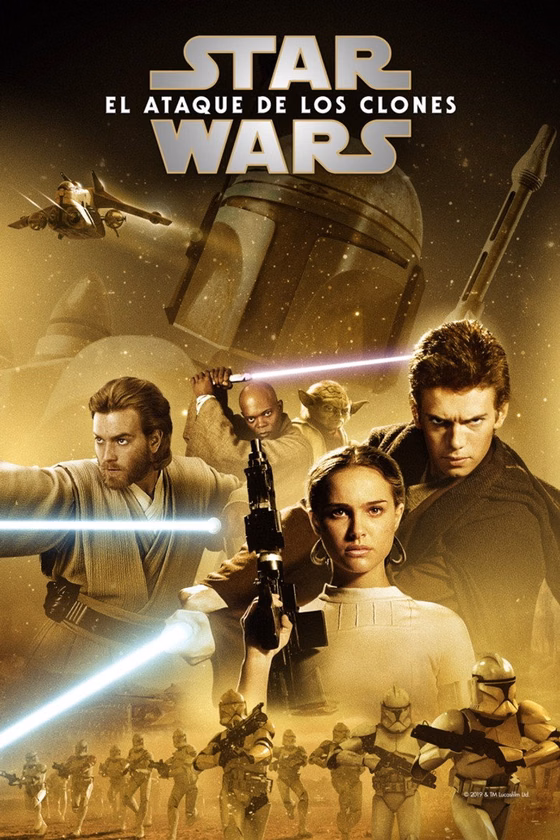 Póster de La guerra de las galaxias. Episodio II: El ataque de los clones