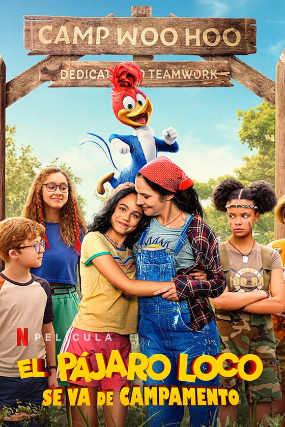 Póster de El Pájaro Loco ¡Lío en el campamento!