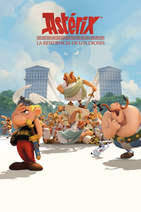 Póster de Astérix y la residencia de los dioses