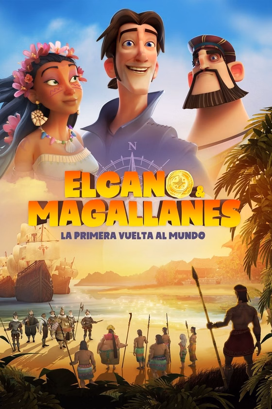 Póster de Elcano y Magallanes: la primera vuelta al mundo