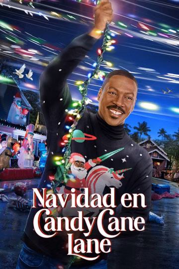 Póster de Navidad en Candy Cane Lane