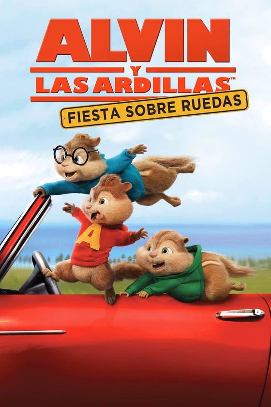 Póster de Alvin y las ardillas: Fiesta sobre ruedas