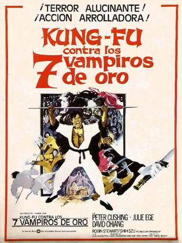 Póster de Kung Fu contra los 7 vampiros de oro