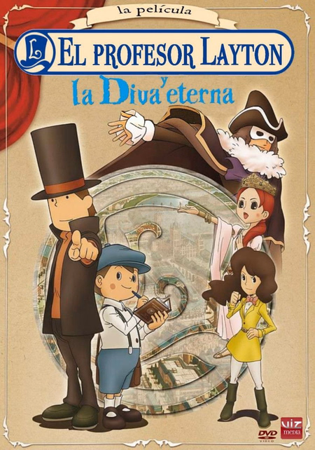 Póster de la película El profesor Layton y la diva eterna
