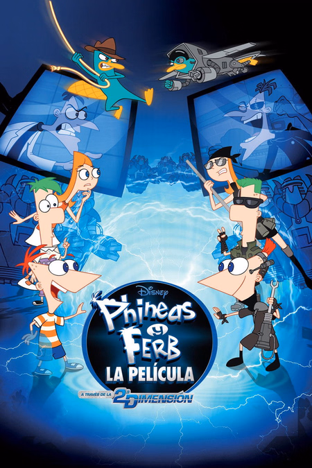 Póster de la película Phineas y Ferb: A través de la 2ª dimensión