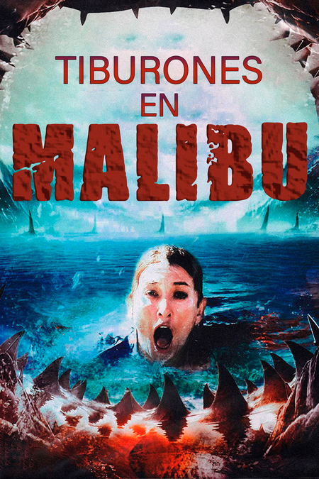 Póster de la película Tiburones en Malibú
