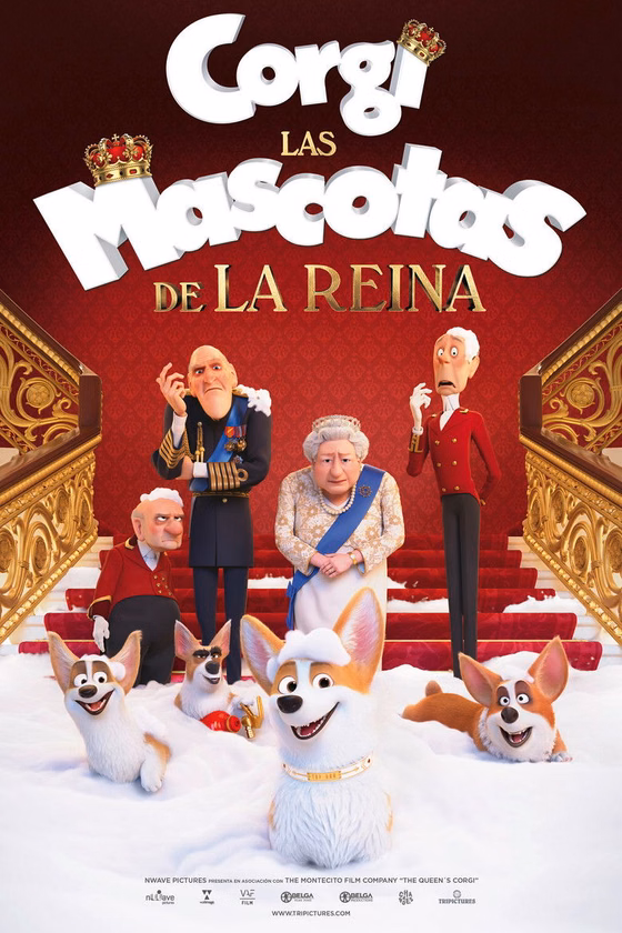 Póster de Corgi, las mascotas de la reina