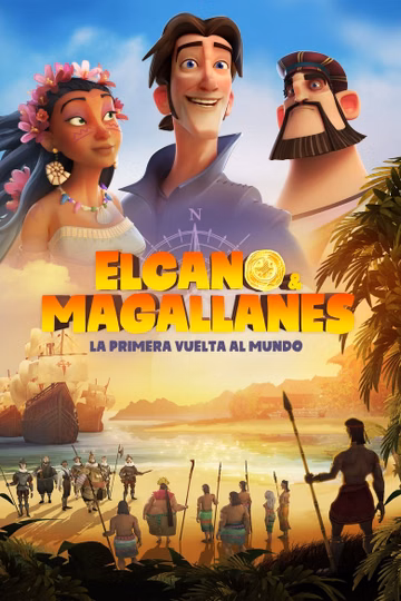 Póster de Elcano y Magallanes: la primera vuelta al mundo