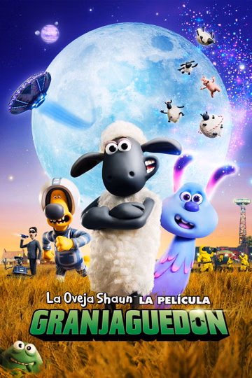 Póster de La oveja Shaun, la película Granjaguedón