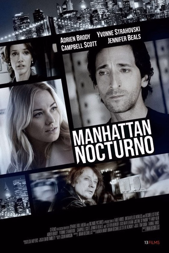 Póster de Manhattan nocturno