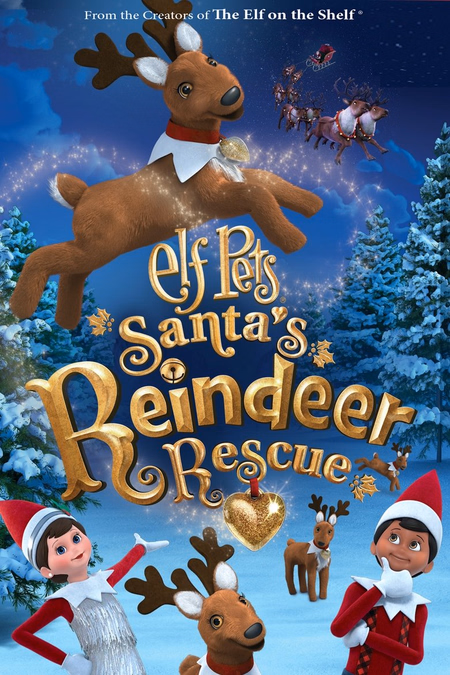 Póster de la película Elf Pets: El rescate de los renos de Papá Noel