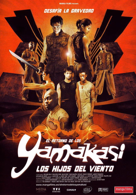 Póster de la película El retorno de los Yamakasi, los hijos del viento