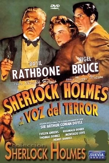 Póster de Sherlock Holmes y la voz del terror