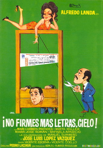 Póster de la película ¡No firmes más letras, cielo!