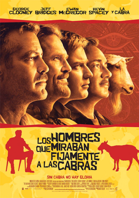 Póster de la película Los hombres que miraban fijamente a las cabras