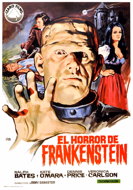 Póster de la película El horror de Frankenstein