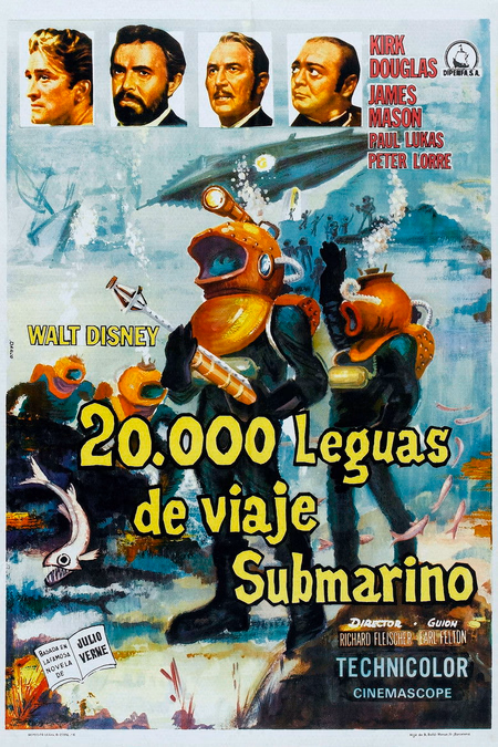 Póster de la película 20.000 leguas de viaje submarino