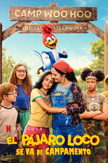 Póster de El Pájaro Loco ¡Lío en el campamento!