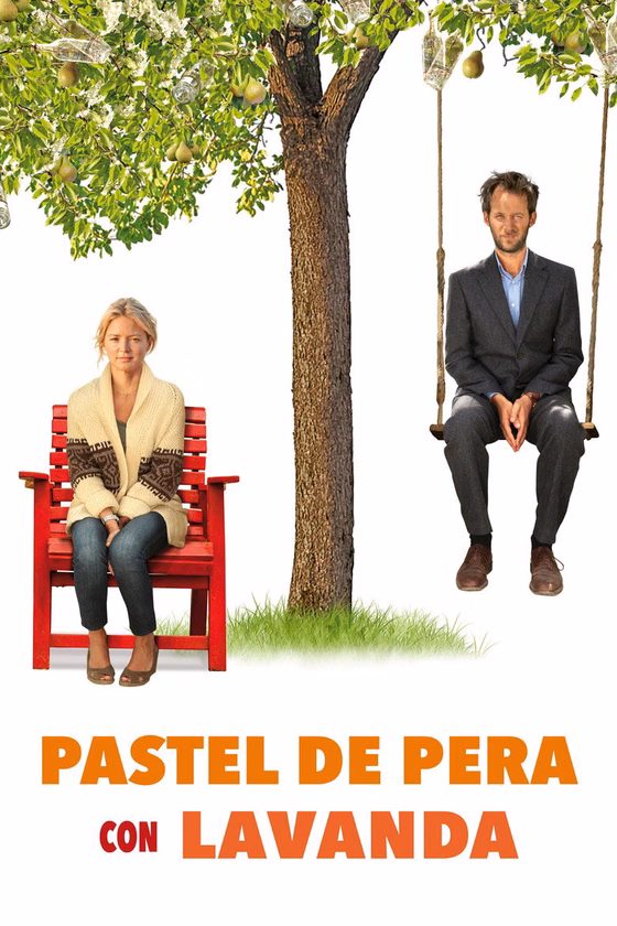 Póster de Pastel de pera con lavanda