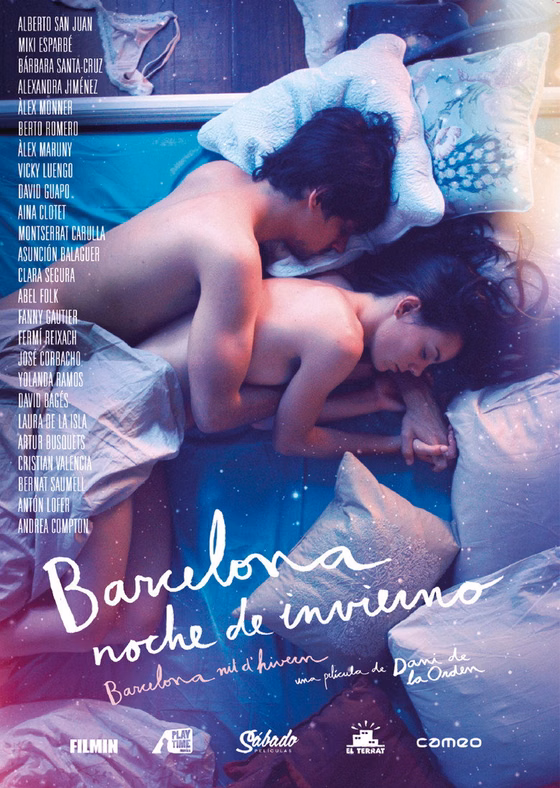 Póster de Barcelona, noche de invierno