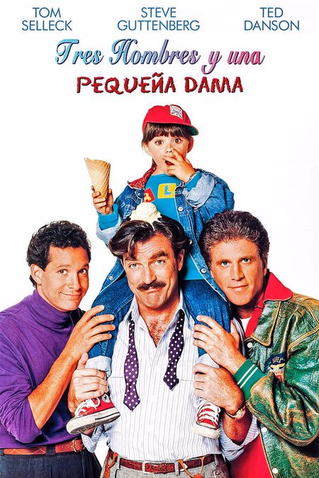 Póster de la película Tres hombres y una pequeña dama