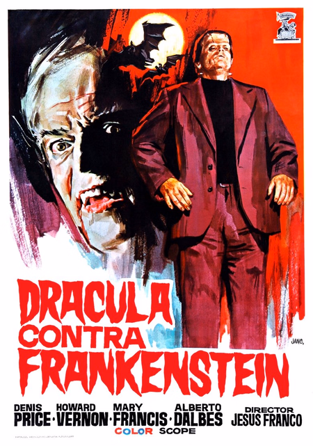 Póster de la película Dracula contra Frankenstein
