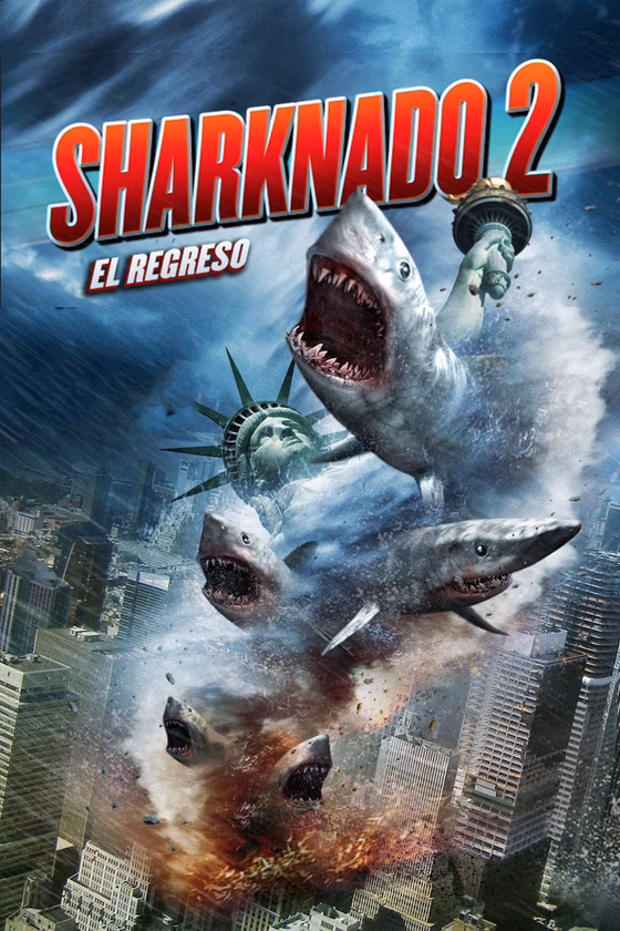 Póster de Sharknado 2: El segundo (El regreso)