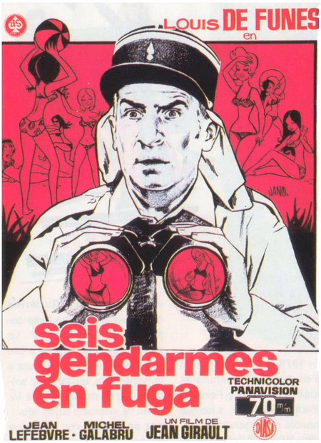 Póster de la película Seis gendarmes en fuga