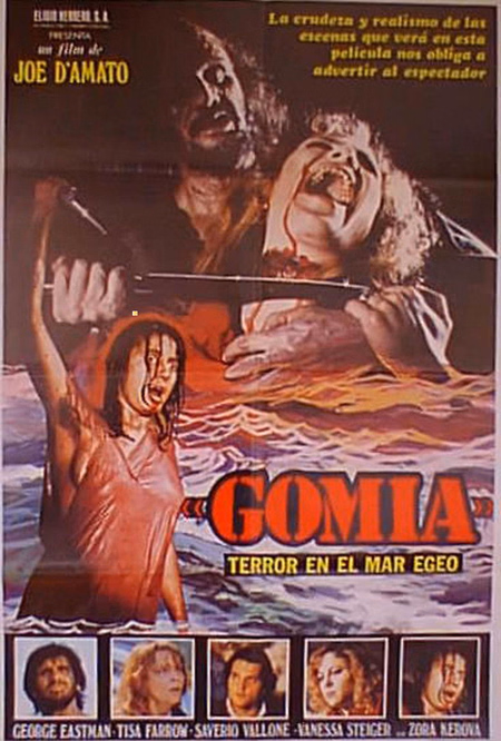 Póster de la película Gomia, terror en el Mar Egeo