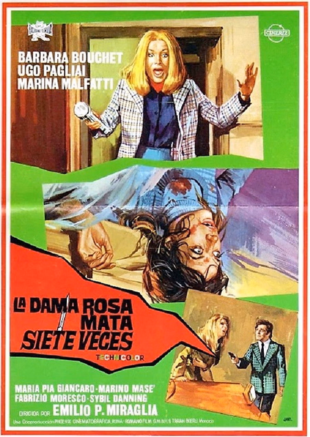 Póster de la película La dama roja mata siete veces