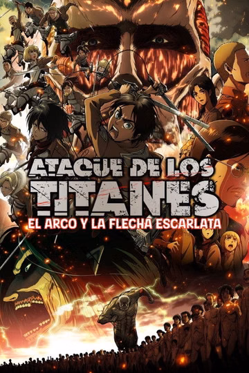 Póster de Ataque a los Titanes: El arco y la flecha escarlata